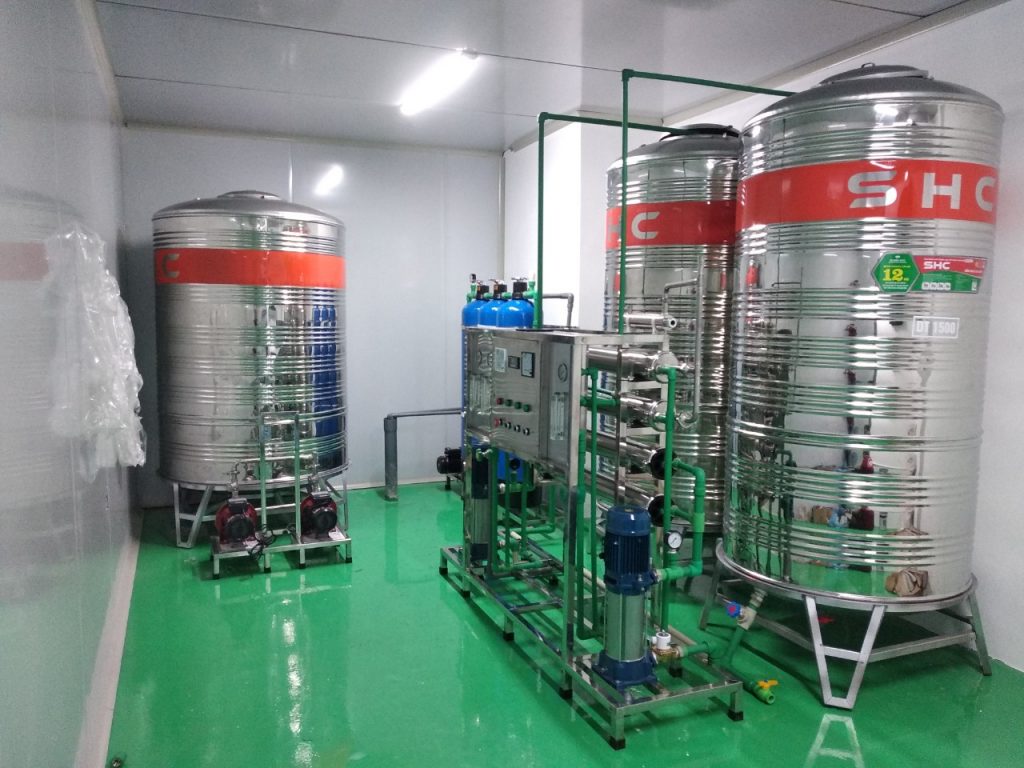 Hệ thống lọc nước tinh khiết RO lắp đặt nhà máy Dược Phúc Hưng – Thái Bình