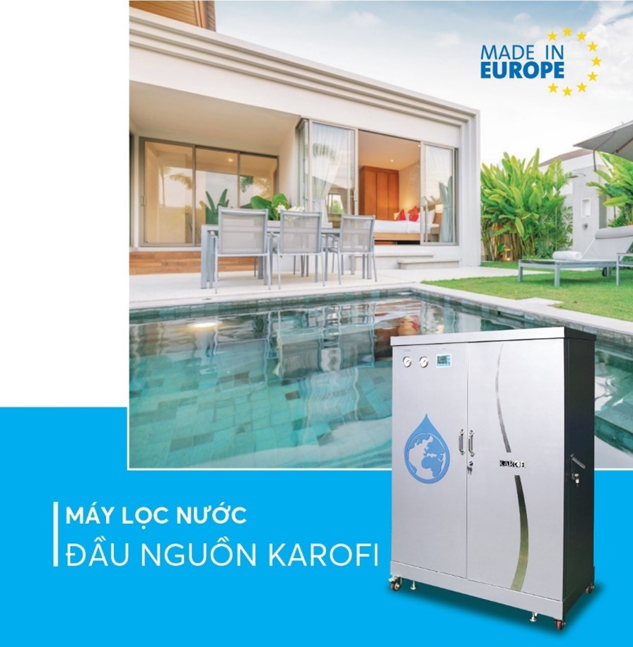 Hệ thống máy lọc nước gia đình đầu nguồn Karofi